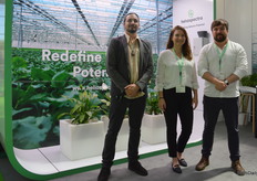 Ryan Wankel, Rebecca Nordin and Matthew Grantham with Heliospectra